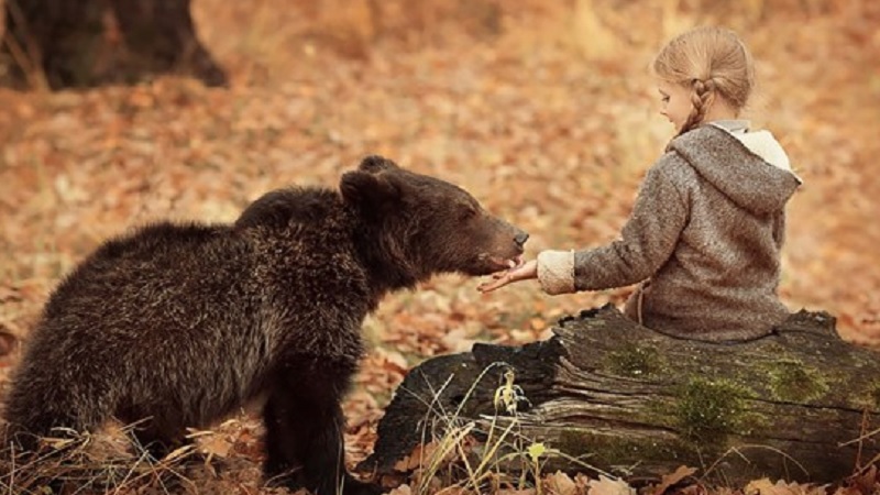 Children Animals